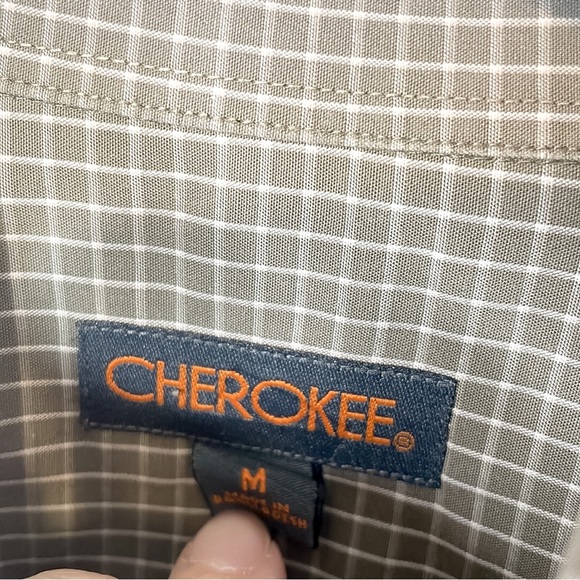 CHEROKEE | Men’s Vintage Button Down Long Sleeve Checkered Shirt - Picture 2 of 5